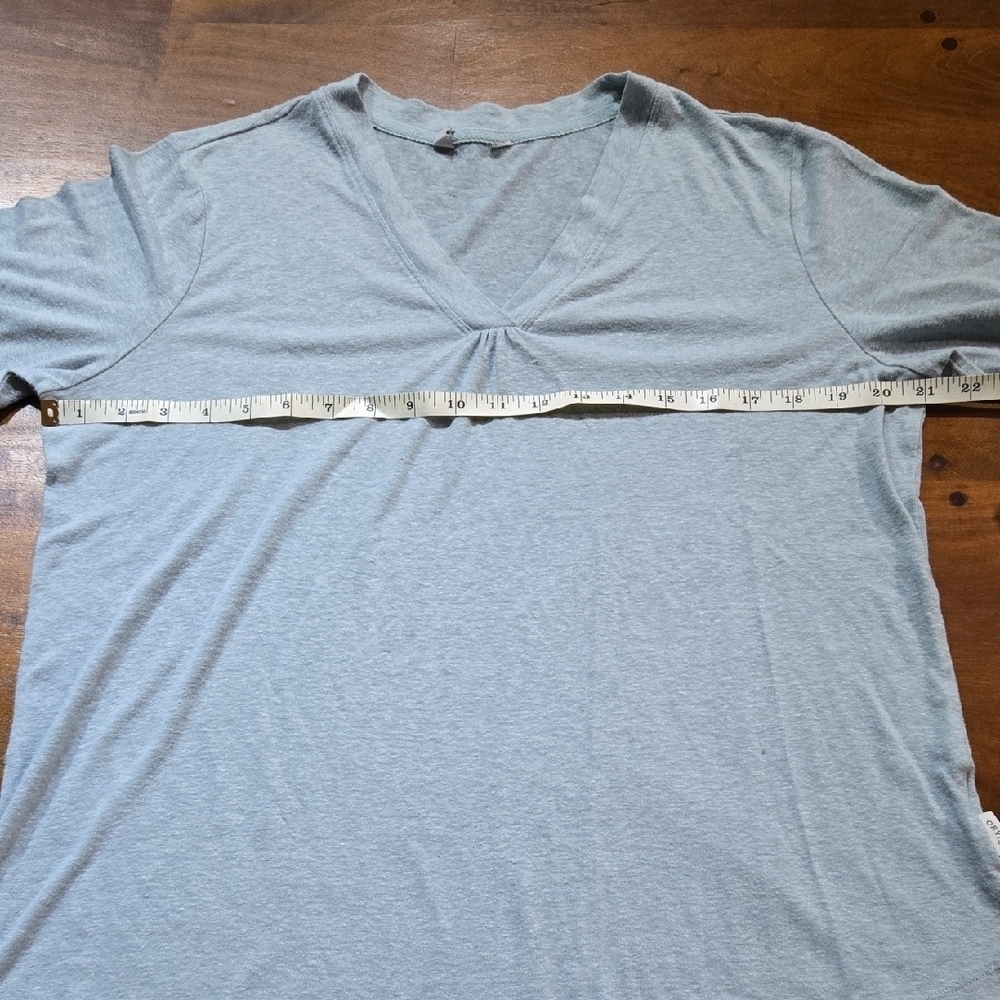 Orvis Ether Green Three-Quarter Sleeve Tee Linen Blend Size XL - Picture 2 of 6